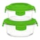 Borosil, Round Klip-Store Food Container Set, Transparent