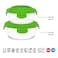 Borosil, Round Klip-Store Food Container Set, Transparent