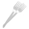 Falcon, 50 Pcs Plastic Fork, Clear