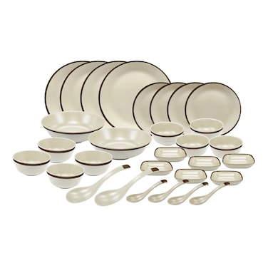 Dinewell, Melamine 30 Pcs Deluxe Dinner Set, Assorted
