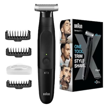 Braun Series X Hybrid Face Trimmer XT3100, Black