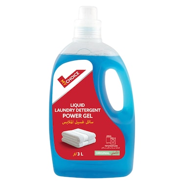 My Choice Liquid Laundry Detergent Power Gel, Original, 3L