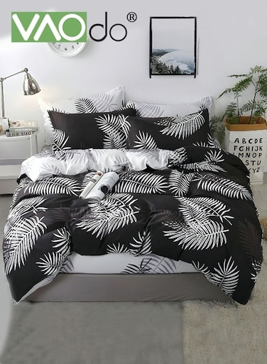 4 PCS Comfort Set Breathable and Soft Bedding Set Skin Friendly Including Sheets Duvet Cover and 2 Pillows 2M Bed 200*230CM