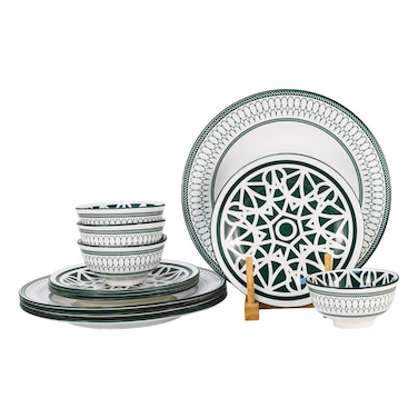 Amalfi, 12 Pcs Dinner Set, Green