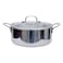 Prestige Infinity, Stainless Steel Casserole with Lid, Silver, 3 Ply, 24cm, PR81192