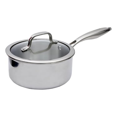 Prestige Infinity, Stainless Steel Saucepan with Lid, 3 Ply, 18cm, Silver, PR81187