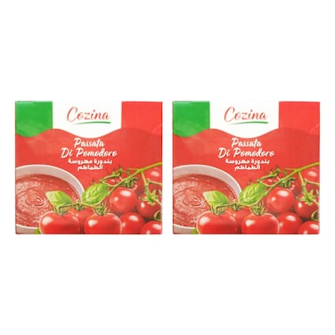 كوزينا باساتا صلصة طماطم إيطالية مصفاة، 500 غرام حزمة من 2