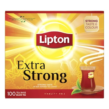 Lipton Extra Strong Black Tea, 100 Tea Bags