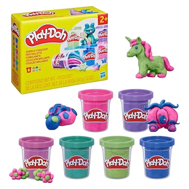 Hasbro Play-Doh Sparkle Collection Dough Set, 6 PCS