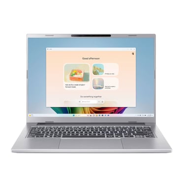 Acer Aspire 14 AI Laptop, Intel Core Ultra 7 256V, 16GB RAM, 1TB SSD, 14-Inch WUXGA OLED, Shared Graphics Card, Windows 11 Home, Pure Silver, NX.JNQEM.002