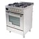 Hoover Cooker HGC-G64G-PS, 60 cm, Cast Iron, Silver, 4 Burners