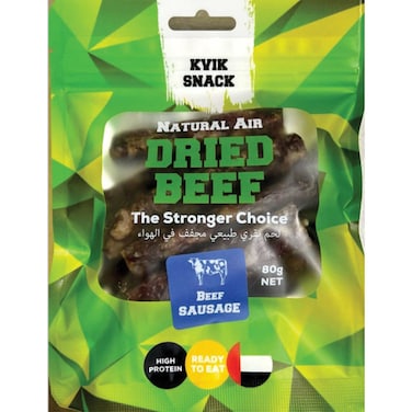 Kvik Dried Beef Sausage Biltong 80g