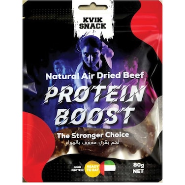 Kvik Dried Beef Protein Boost Biltong 80g