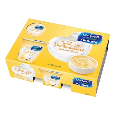 المراعي كاسترد الفانيليا، 85 غرام، حزمة من 6
