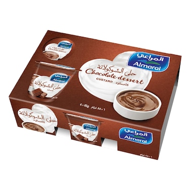 Almarai Chocolate Custard, 85g Pack of 6