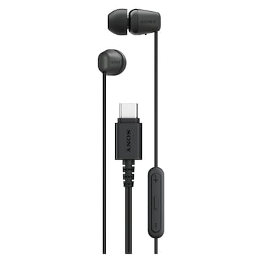 Sony IER-EX15C USB-C Wired In-Ear Headphones, Black