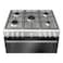 Bosch Series 4 Gas Cooker HGV1ISW50M, 125 L, Stainless Steel, Silver, 5 Burners