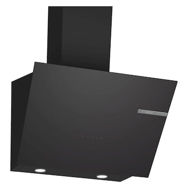 Bosch Series 4 Wall Mounted Cooker Hood DWK66PJ60M, 60 cm, 2 Speed Setting, Black