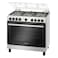 Bosch Series 2 Gas Cooker HGV1E8Y50M, 125 L, Stainless Steel, Silver, 5 Burners