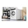 Bosch Series 8 Front Load Washer and Dryer WNC254A0GC, 10/6 kg, EcoSilence Drive, 1400 rpm, Stainless Steel, White