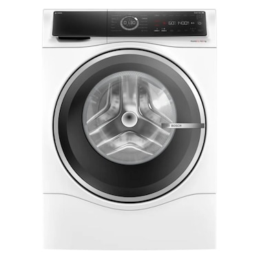 Bosch Series 8 Front Load Washer and Dryer WNC254A0GC, 10/6 kg, EcoSilence Drive, 1400 rpm, Stainless Steel, White