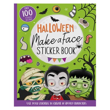 Halloween Make a Face Sticker Book