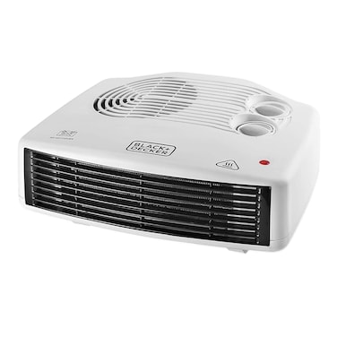 Black &amp; Decker Horizontal Fan Heater HX230T-B5, 2 Heat Settings, White
