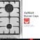 Daewoo Table Top Gas Hob, 60cm, 4 Gas Burners, Cast Iron, Stainless Steel, Made in Turkiye, DGH-S664SS, 1Y Warranty