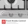 Daewoo Table Top Gas Hob, 60cm, 4 Gas Burners, Cast Iron, Stainless Steel, Made in Turkiye, DGH-S664SS, 1Y Warranty