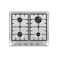 Daewoo Table Top Gas Hob, 60cm, 4 Gas Burners, Cast Iron, Stainless Steel, Made in Turkiye, DGH-S664SS, 1Y Warranty