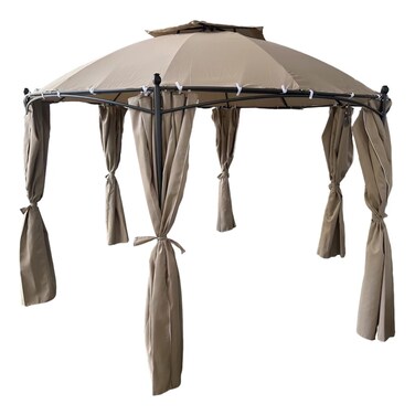 Paradiso Roma Steel Round Gazebo, 350x350x265 cm, 25 kg