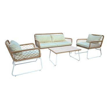 Paradiso Belize Rattan Set, 4 Person