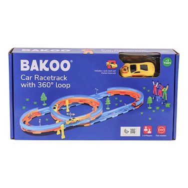 Bakoo Car Racetrack with Car, 28 PCS