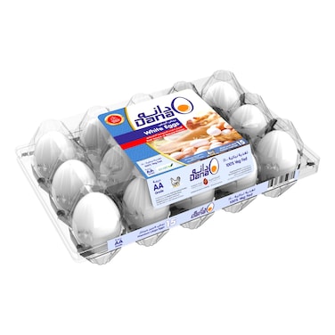 Dana White Large Eggs, 15 PCS