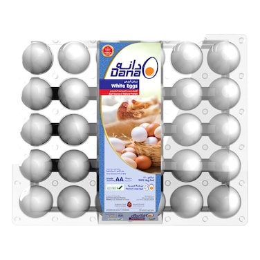 Dana White Large Eggs, 30 PCS