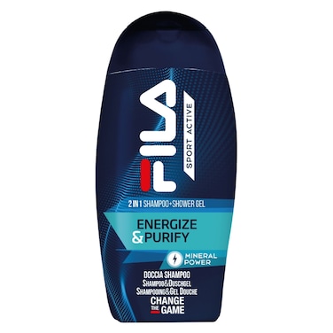 Fila Change The Game Sport Active Energize and Purify 2-in-1 Shampoo Plus Shower Gel, 250ml
