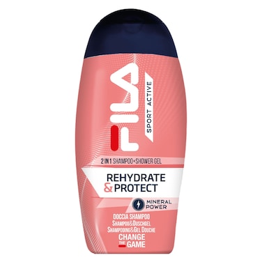 Fila Change The Game Sport Active Rehydrate and Protect 2-in-1 Shampoo Plus Shower Gel, 250ml