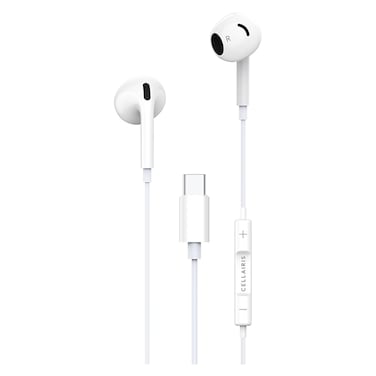 Cellairis Rush C2 Wired In-Ear Earphones, White