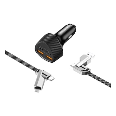 سيليريز شاحن سيارة مع كابل 4 في 1 65 واط