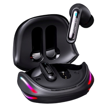 Transformers TF-T10 Pro Truly Wireless Bluetooth In-Ear Earbuds with Charging Case, Black