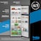 Beko Top Mount Freezer Refrigerator RDNG455DI, Prepainted Dark Inox, 406 L, 2&nbsp;Doors