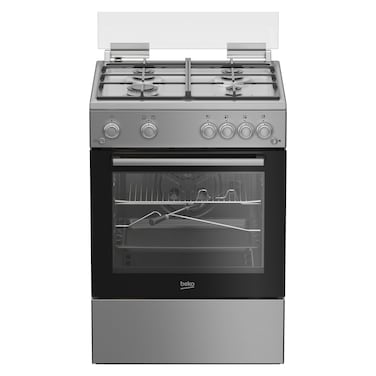 Beko Cooker FBGT61130XSL, 60 cm, Cast Iron, Stainless Steel, 4 Burners