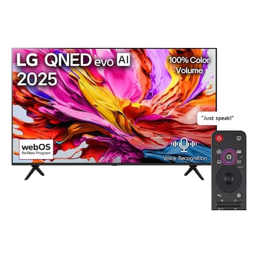 LG 65-Inch 4K Ultra HD, Smart QNED evo AI TV, 65QNED91A6A, Black