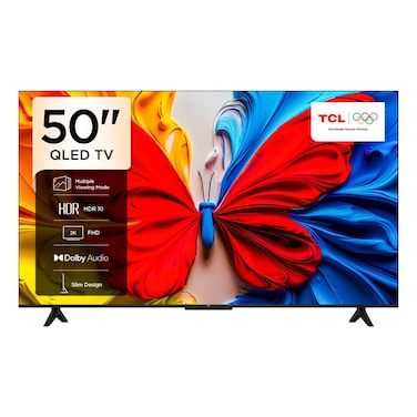 TCL 50-Inch FHD, Smart QLED TV, 50S5K, Black