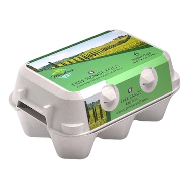 Breizh Meadows Medium Free Range Eggs, 6 PCS