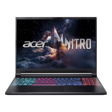 Acer V16 Slim Laptop, Intel Core 7-240H, 16GB RAM, 1TB SSD, 16-Inch WQXGA IPS, 8GB NVIDIA GeForce RTX 5060 Graphics Card, Windows 11 Home, Obsidian Black, NH.QXCEM.001
