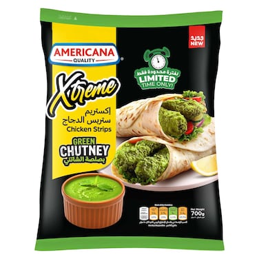 Americana Xtreme Green Chutney Chicken Strips, 700g