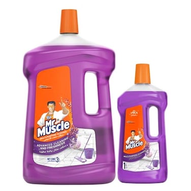 Mr Muscle Multipurpose Cleaner, Lavender, 3L+1L