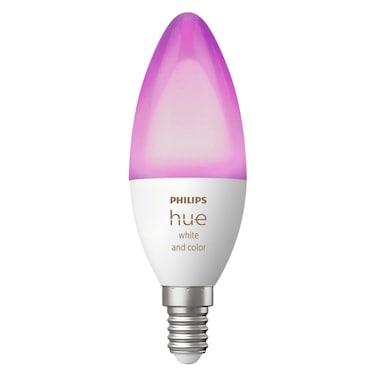 Philips Hue Smart Bulb, 5.3W, B39, E14, 470 Lumens