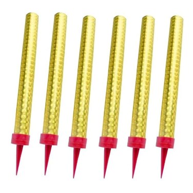 Sparklers, Gold, 15cm, 6 PCS
